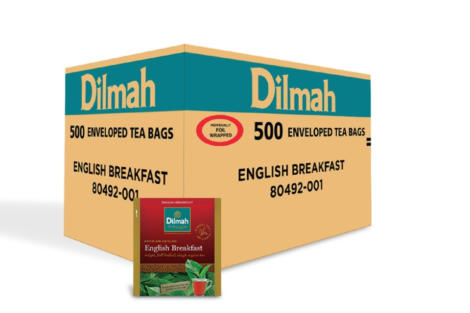 Dilmah English Breakfast Enveloped Tea Bags Box 500