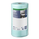 Tork Premium Heavy Duty Cleaning Cloth Heavy Duty Green 90 Sheets per Roll 297502 Carton of 4 image