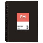 FM Display Book Refillable 24 Pocket A4 Black