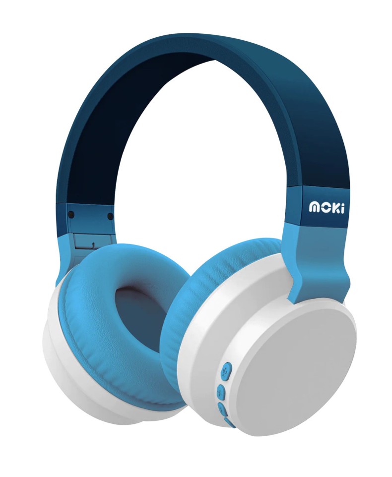 Moki Colourwave Headphones Wireless Ocean Blue