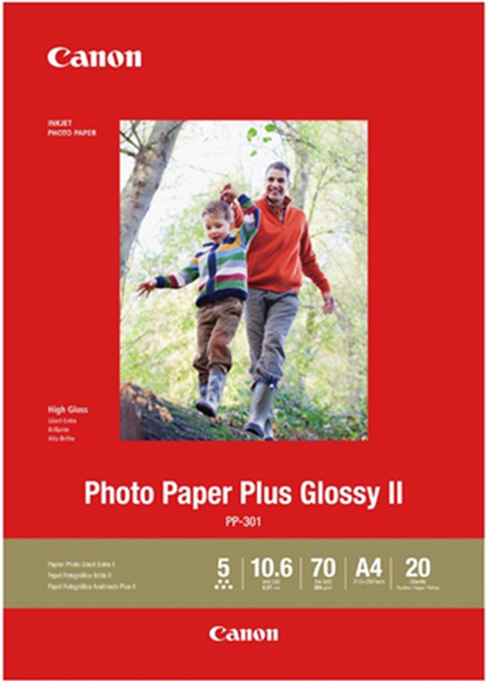 Canon Plus Glossy II Photo Paper A4 Pack 20