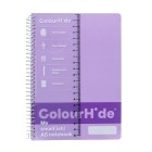 Colourhide Notebook A5 200 Page Purple image