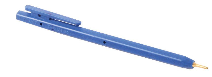 BST Pen Eco Metal Detectable Brass Tip Blue Pack 50