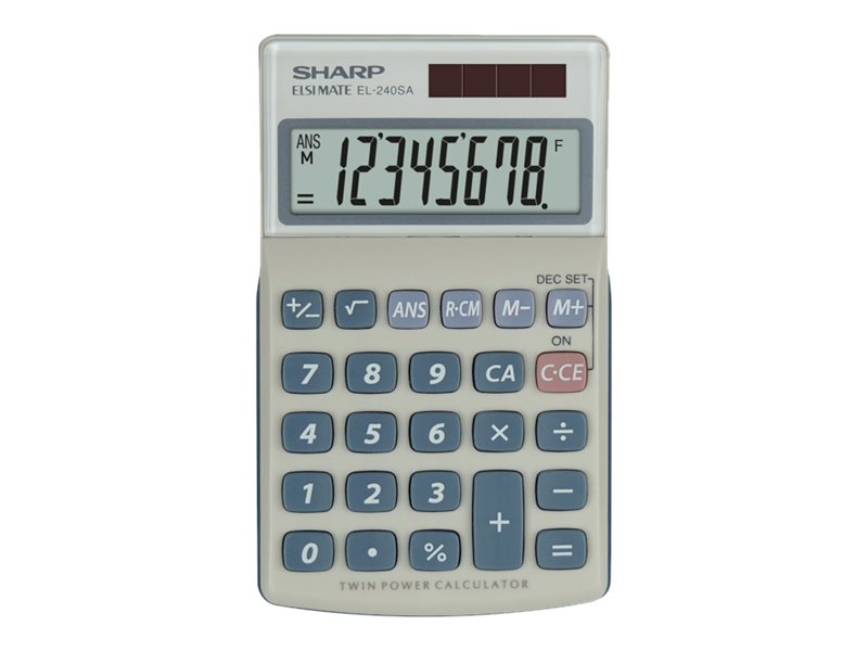 Sharp Calculator Handheld EL240SAB 8 Digit