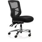 Buro Metro Task Chair With Chrome Base Without Arms Black image