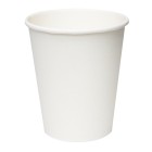 Huhtamaki  Single Wall  Paper Cup 8oz 78mm Diameter White Carton 1000 image