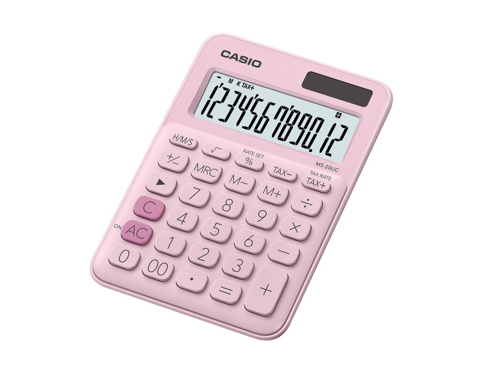 Casio Desktop Calculator MS2OUBPK Pink