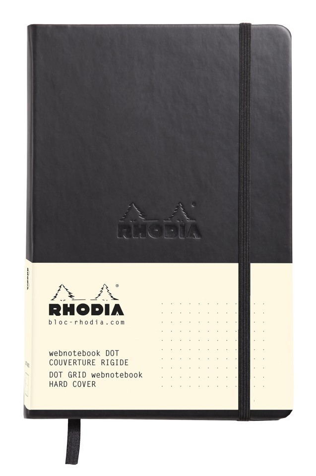 Rhodia Web Notebook Dotted A5 192 Pages Black