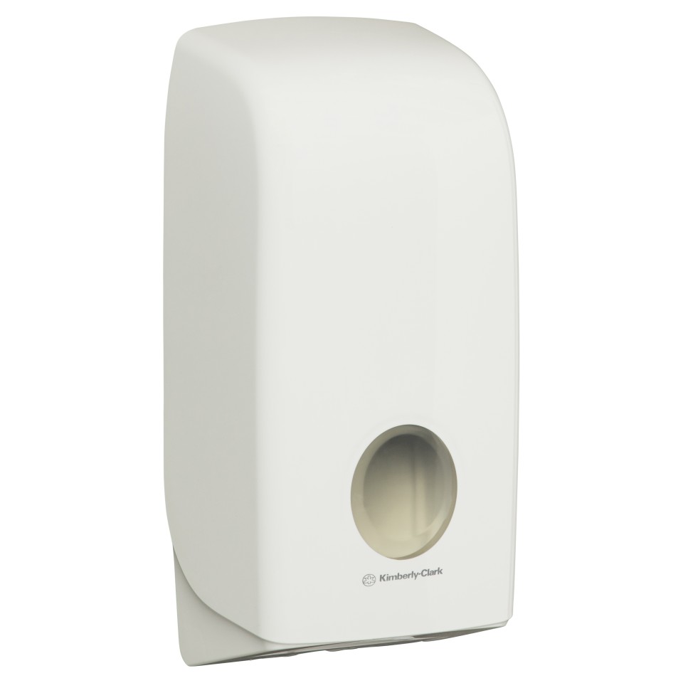 Kimberly Clark Aquarius Lockable Toilet Paper Dispenser White 69460