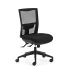 Chair Solutions Team Air Heavy Duty Mesh Back Chair Without Arms Black image
