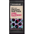 Trade Aid Organic 55% Dark Raspberry Chocolate 100g image