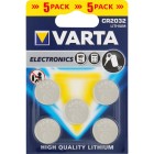 Varta CR2032 Lithium Cell Batteries Pack Of 5 image