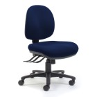 Chair Solutions Valor Chair Mid Back 3 Lever Navy Fabric image