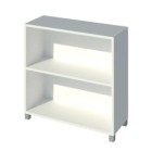 Zealand Bookcase 2 Tier 800(w)x300(d)x800(h)mm 25mm Melamine Panel White image