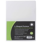 OSC L Shaped Pockets Heavy Duty A4 Clear Pack 12