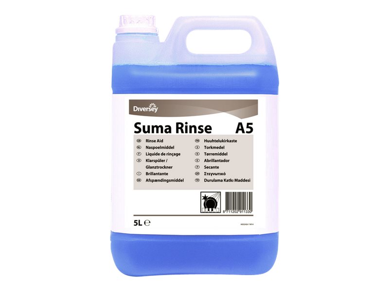 Diversey Suma Rinse A5 Dishwasher Rinse Additive Concentrate 5 Litre