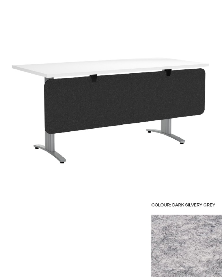 Desk Screen Below Desk 1200Wx440Hmm Dark Silvery Grey