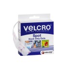 Velcro Hook Only Spots 22mm White Box 125