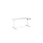 Knight Agile Electric 2C Single Sided Desk 1800(w)x800(d)mm White Top/White Frame image
