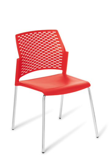 Eden Punch Chair With Chrome 4-leg