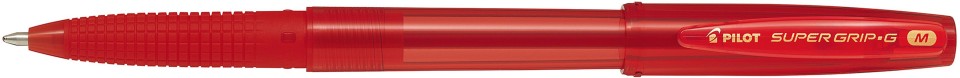 Pilot Super Grip G Ballpoint Pen Stick Capped 1.0mm Red