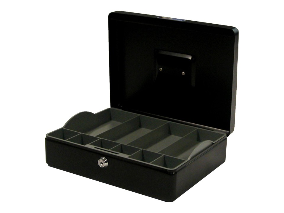 Esselte Classic Cash Box No. 12 300 x 230 x 90mm Black