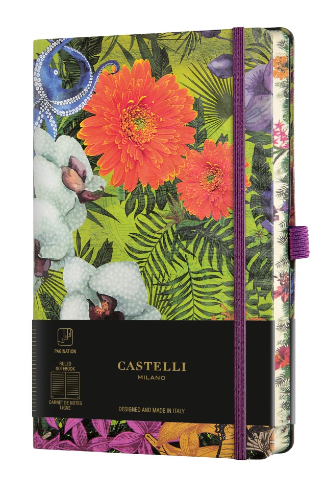 Castelli Notebook Ruled A5 Eden Orchid 240 Pages