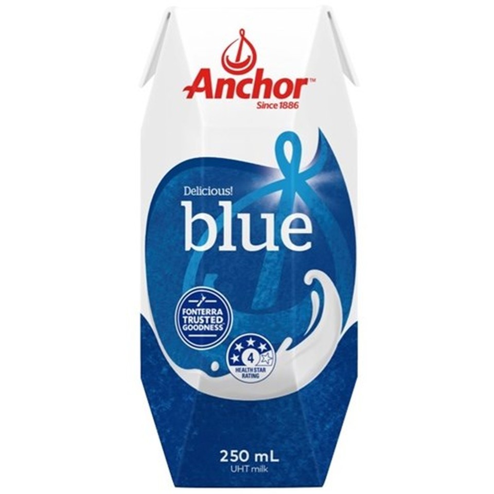 Anchor UHT Milk Blue Top 250ml