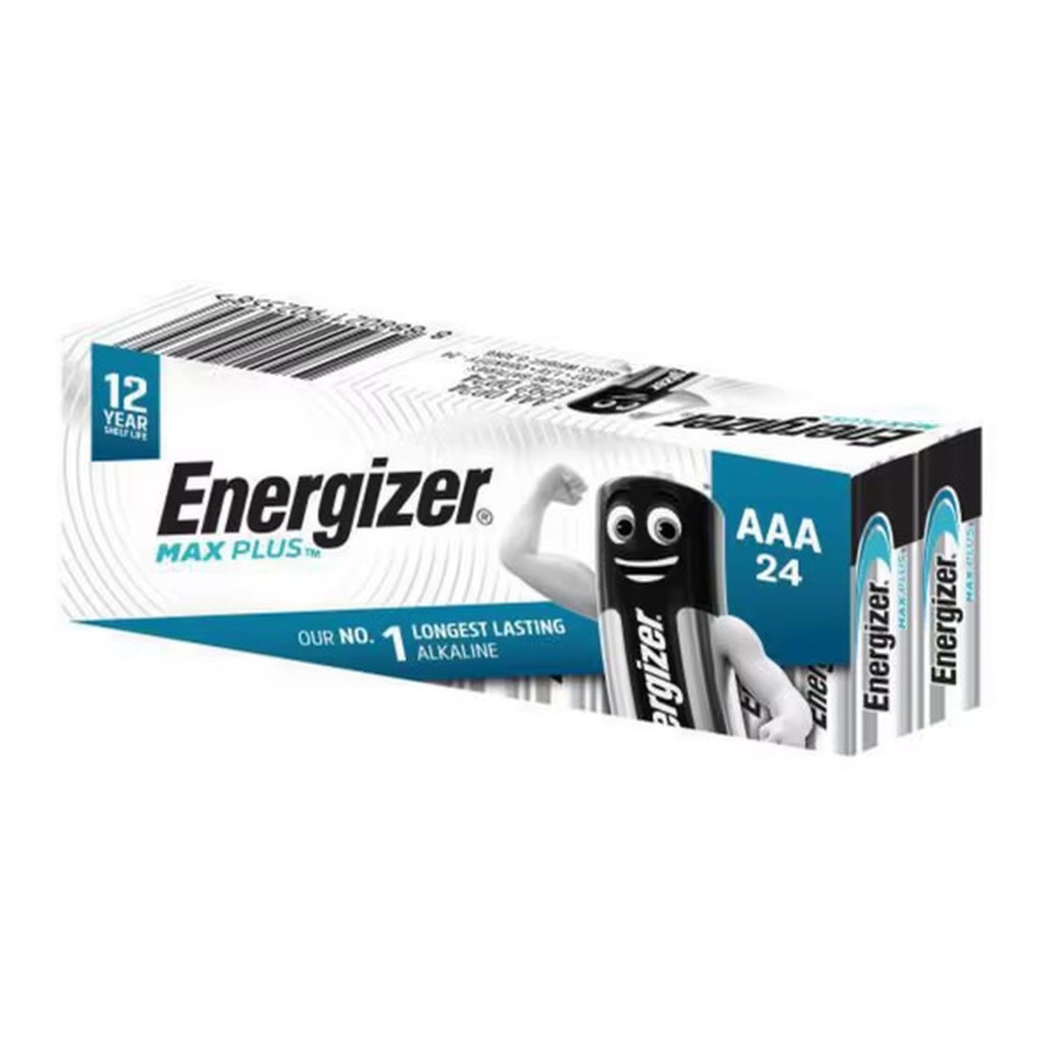 Energizer Max Plus AAA Battery Alkaline Pack 24