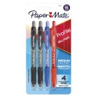 Paper Mate Profile Ballpoint Pen 1.0mm Assorted Colours Pack 4 image