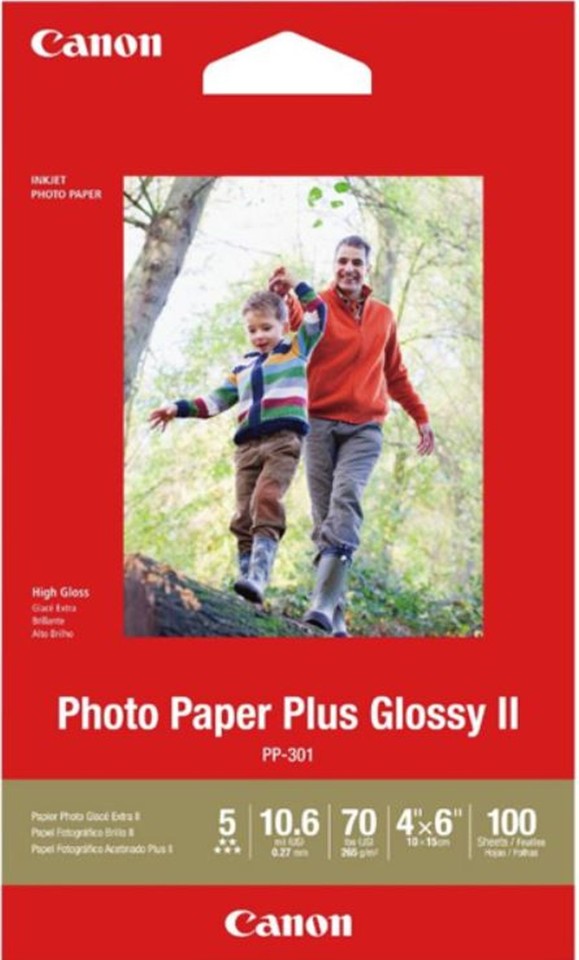 Canon Plus Glossy II Photo Paper 4x6 Pack 100