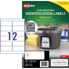 Avery L7913 Ultra Resistant Laser Labels 99.1x42.3 12up 10/pk image