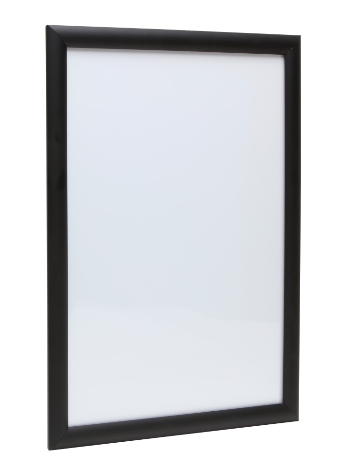 Manhattan Premium Snap Frame Aluminium With Mitred Corners A4 Black