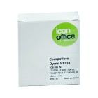 Icon Compatible LetraTag Tape Black On White 12mmx4m image