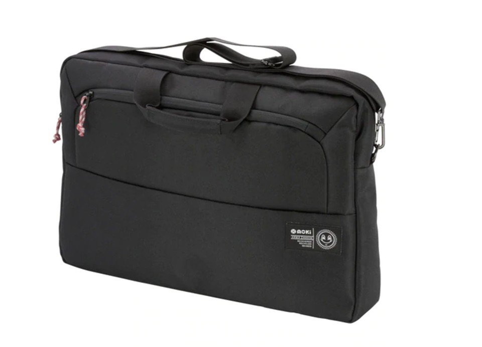 Moki rPET Laptop Carry Bag 17 Inch Black
