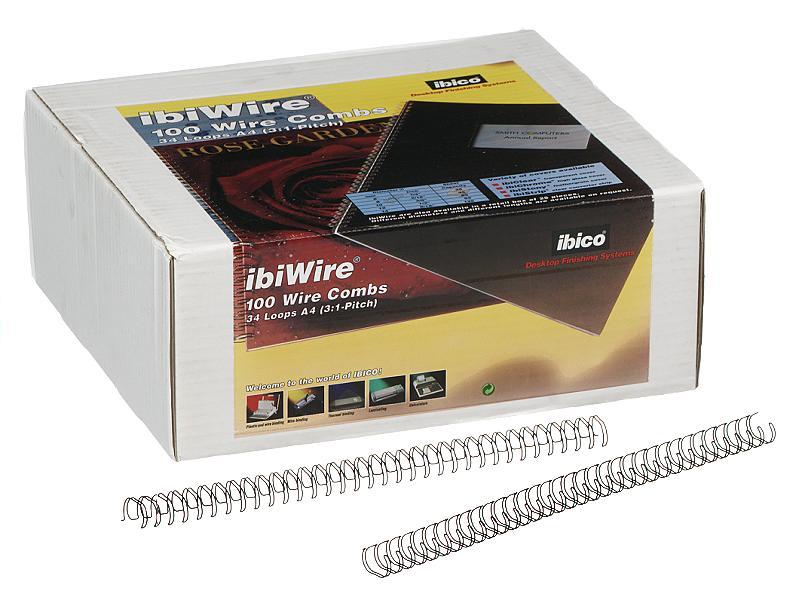 GBC Binding Coil Wire 34 Ring 12.5mm Black Box 100