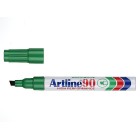 Artline 90 Permanent Marker Chisel Tip 2.0-5.0mm Green image