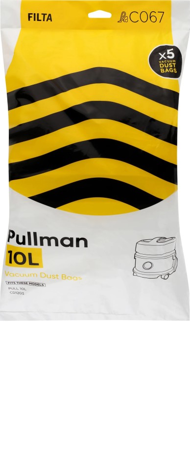 Pullman 10lt Sms Multi Layered Vacuum Cleaner Bags 5 Pack (C067)