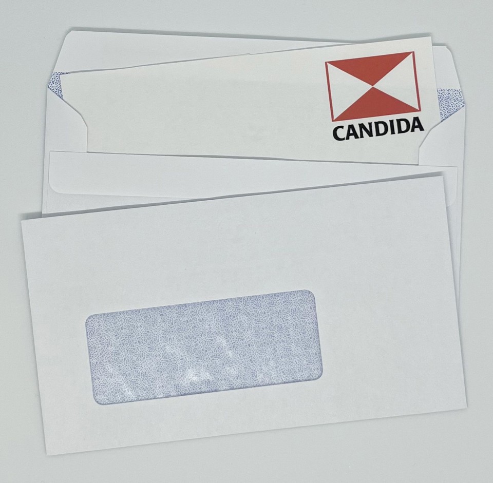 Candida Banker Envelope Window Self Seal 1111 9S 92mm x 165mm White Box 500
