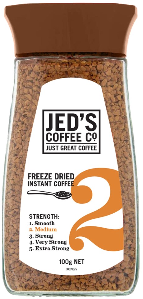 Jed's No. 2 Freeze Dried Instant Coffee Jar 100g