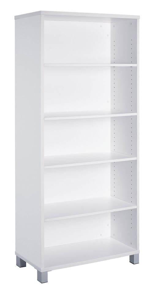 Cubit QK Bookcase 900Wx1800Hmm White
