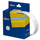 Avery Dot Stickers Dispenser 937200 14mm Diameter White Pack 1200 image