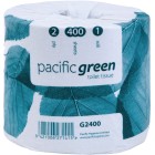 Pacific Green Toilet Tissue 2 Ply White 400 Sheets per Roll G2400 Carton of 48 image