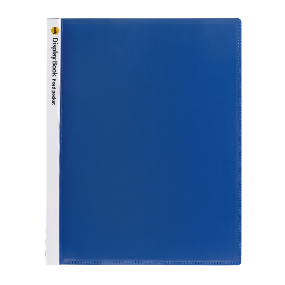 Marbig Non Refillable Display Book A4 With Insert Cover 40 Page Blue Each