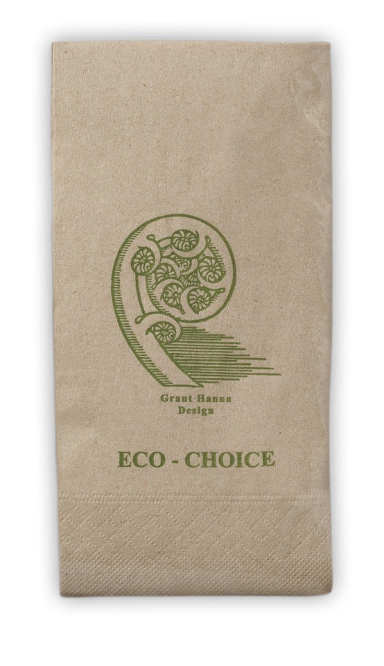 Sharp Eco Choice Dinner Napkin 1 Ply 8 Fold Carton 2400