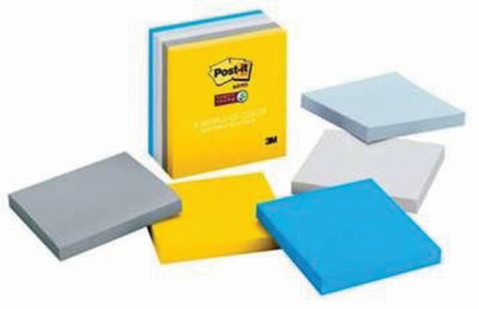 Post-it Super Sticky Self Adhesive Notes 654-5SSNY 76 x 76mm New York Pack 5