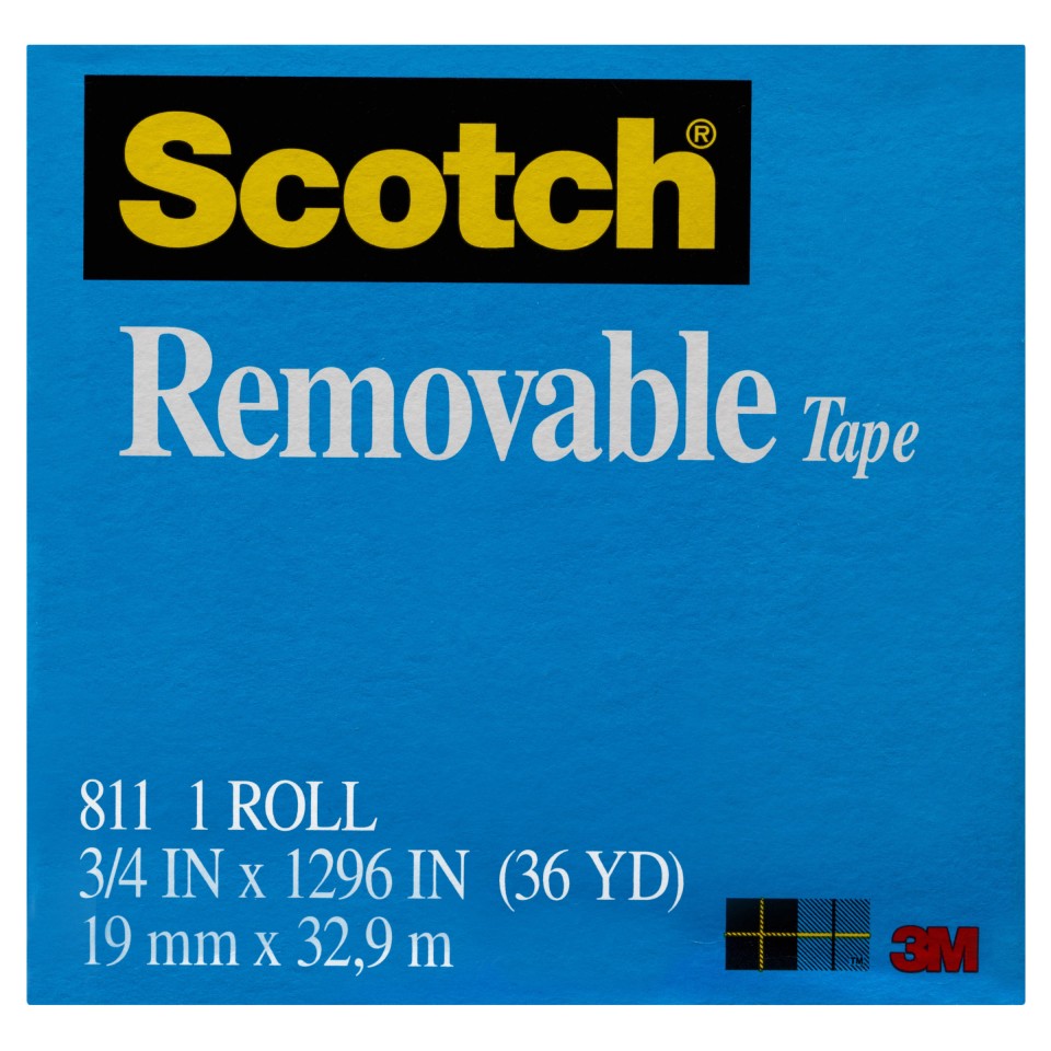 Scotch Tape Removeable 19mm x 32.9m