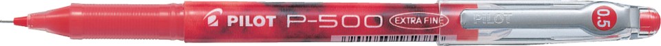 Pilot P500 Rollerball Pen Gel Ink Extra Fine 0.5mm Red