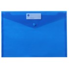 Marbig Envelope Document Holder A4 Button Blue Pack 10 image