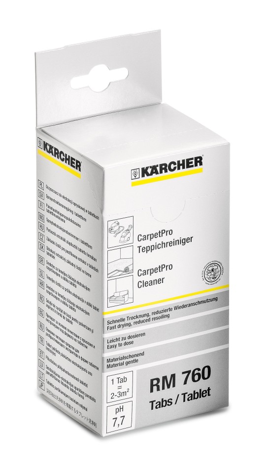 Karcher RM760 Tablets for Puzzi 10/1 Carpet Extraction Cleaning Machine Pack of 16 62958500